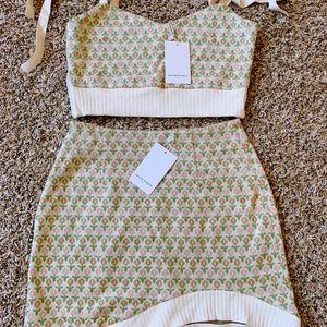 NWT Petite Studio Floral Knit Set Size S